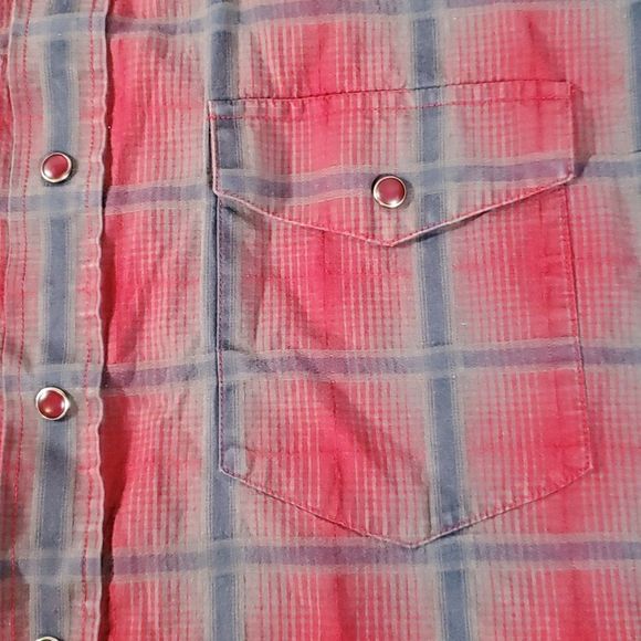 Panhandle Slim Red Pearl Snap Western Shirt‎ Mens XL - Picture 5 of 8